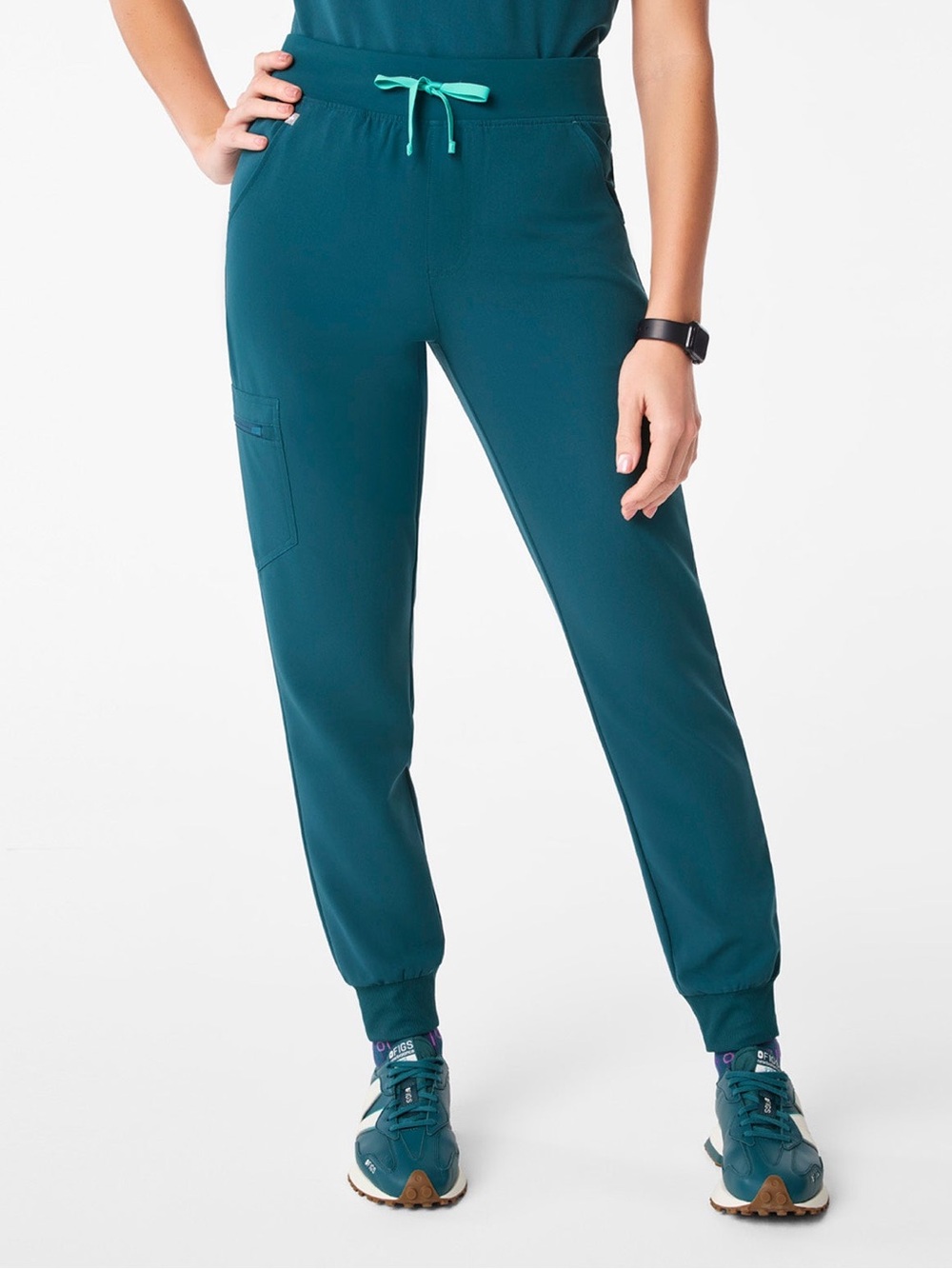 Figs Caribbean Blue Zamora High-Rise Jogger Scrub Pant™
